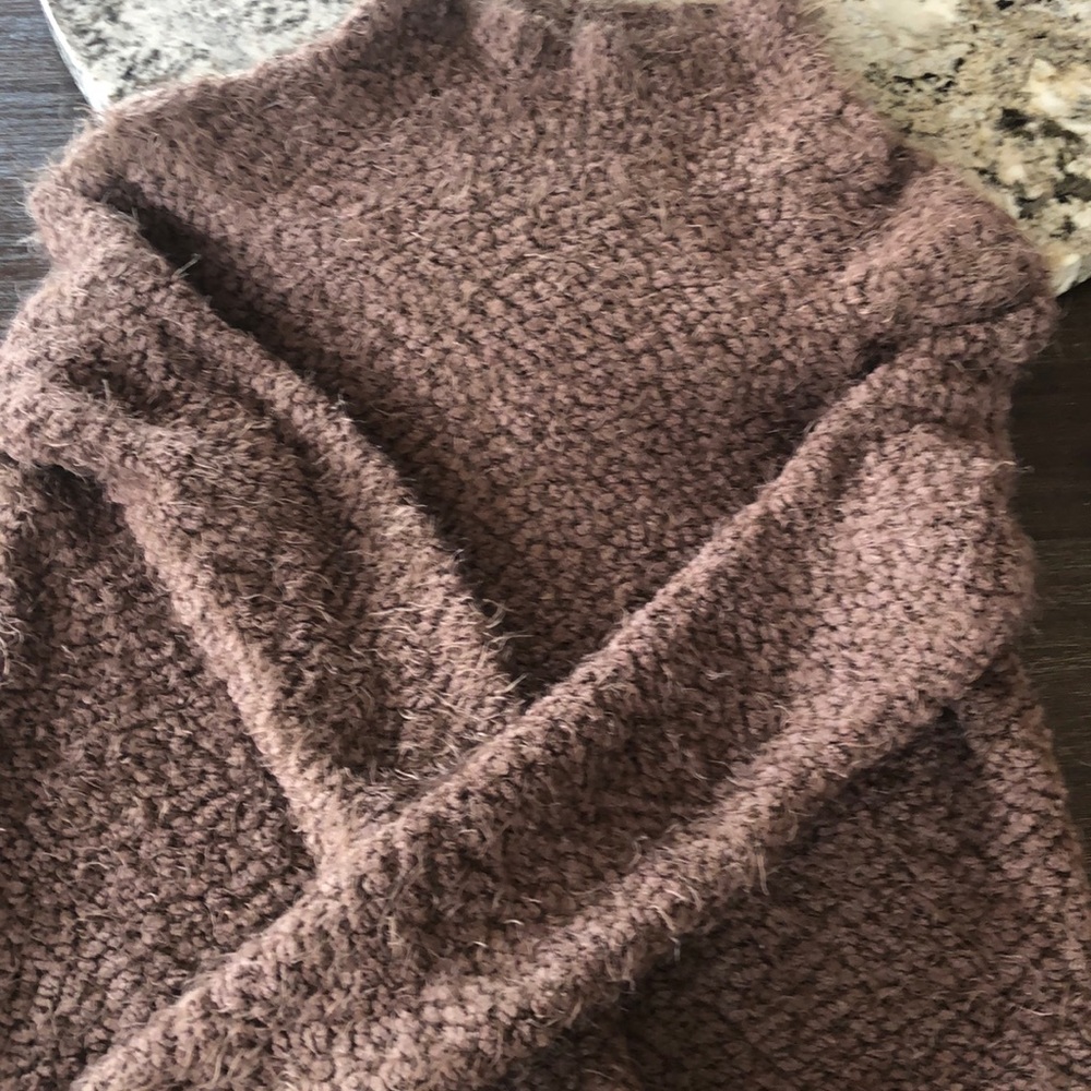Brown fuzzy sweater